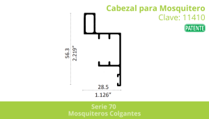Cabezal para Mosquitero