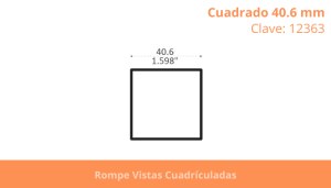 Cuadrado 40.6 mm
