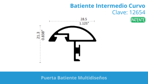 Batiente Intermedio Curvo