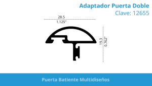 Adaptador Puerta Doble