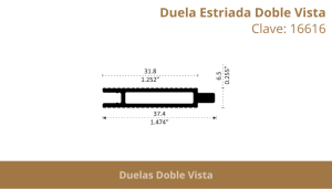 Duela Estriada Doble Vista