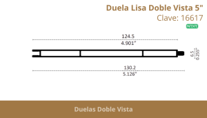 Duela Lisa Doble Vista 5”
