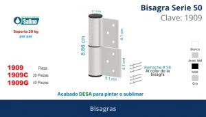 Bisagra Serie 50