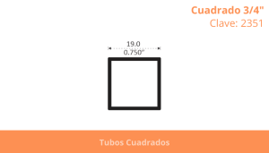 Cuadrado 3/4”