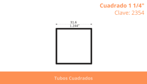 Cuadrado 1 1/4”
