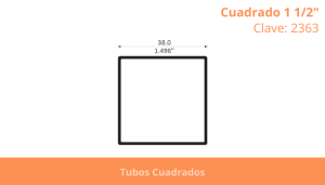 Cuadrado 1 1/2”
