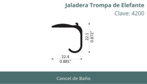 Jaladera Trompa de Elefante
