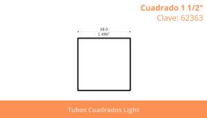 Cuadrado 1 1/2”
