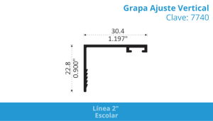 Grapa Ajuste Vertical