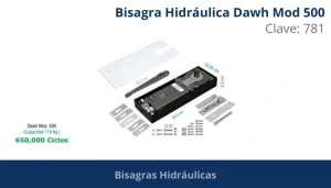 Bisagra Hidráulica Raw Mod 500