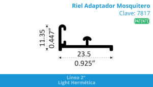 Riel Adaptador Mosquitero