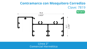 Contramarco con Mosquitero Corredizo
